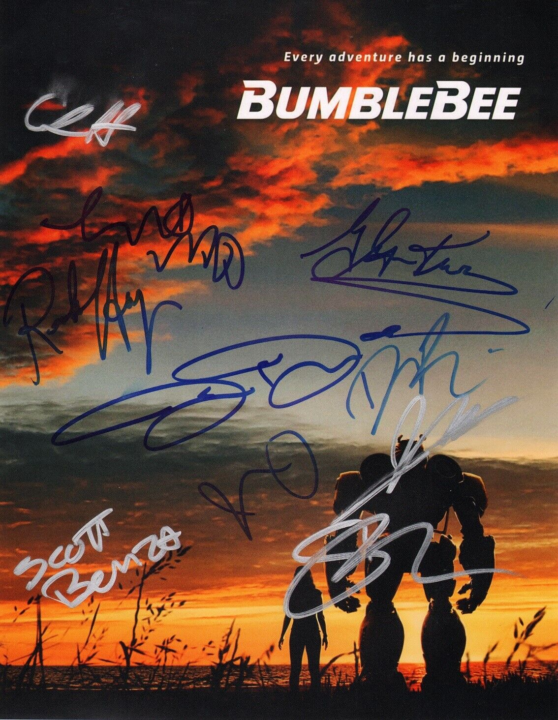 ~~ BUMBLEBEE Cast x10 Authentic Hand-Signed Dylan O'Brien