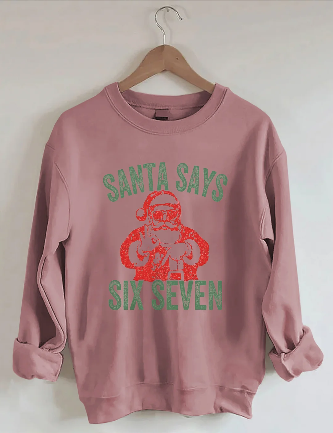 Christmas Santa Says Funny Six Seven Sweatshirt