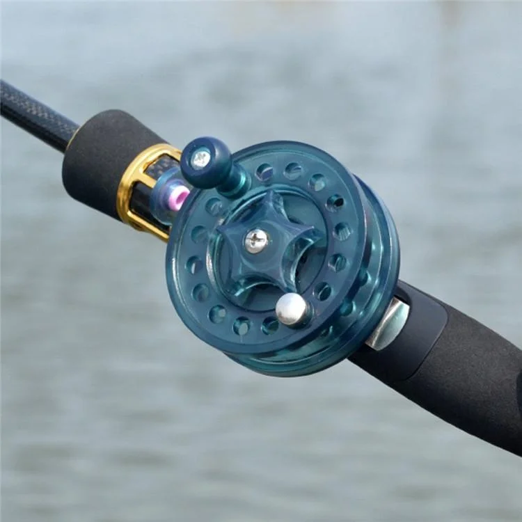 Plastic Ice Fishing Reel Horizontal Fishing Reel With Drain Fishing Reel