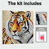 Framed Diamond Painting - Special Shaped - Tiger(25x25cm)