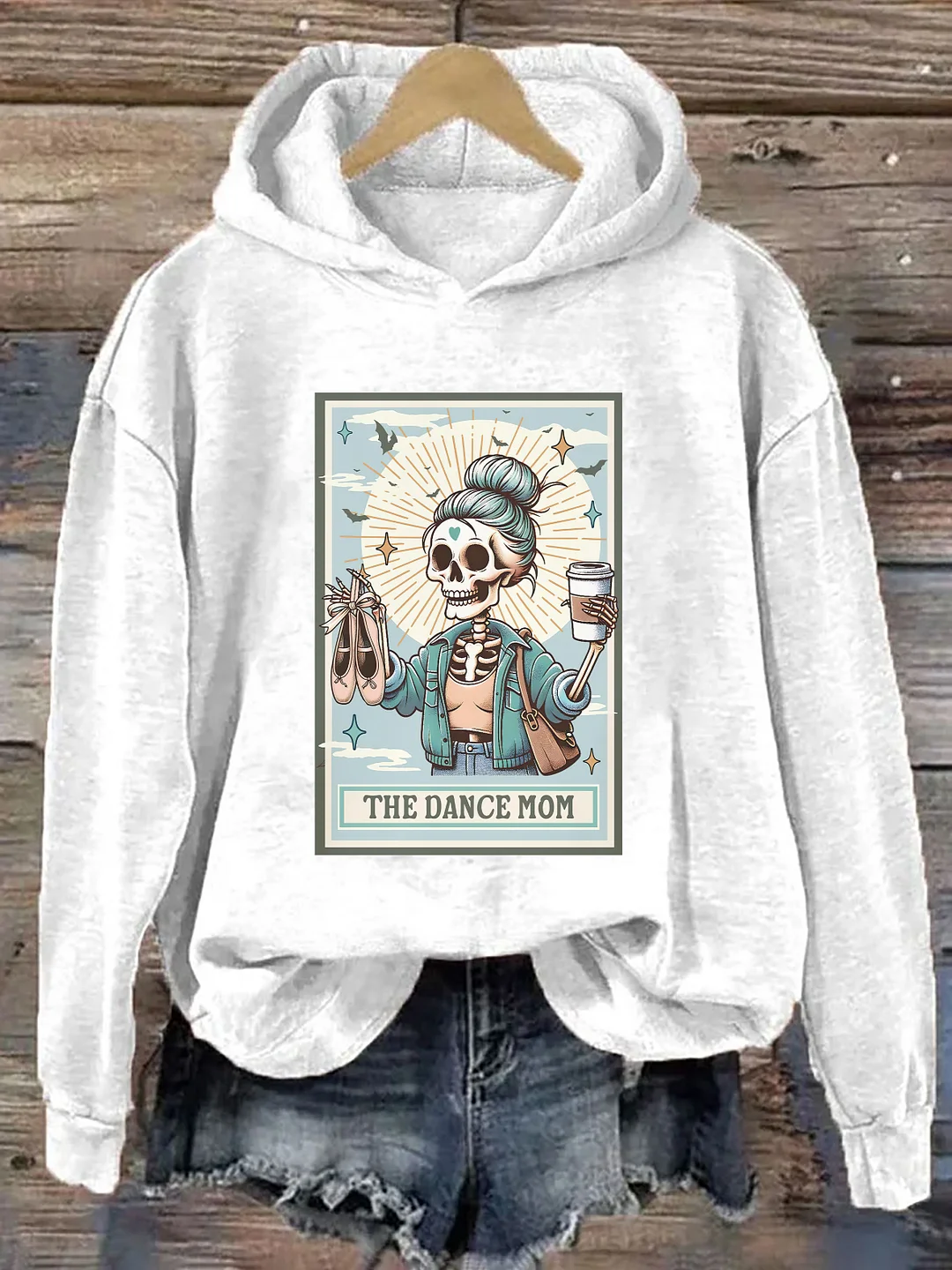 The Dance Mom Skeleton Tarot Card Hoodie