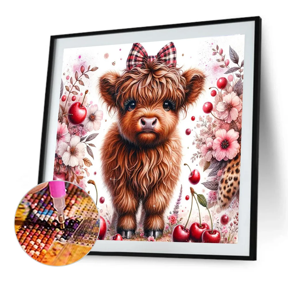 Diamond Painting - Full Round Drill - Cow(Canvas|40*40cm)