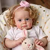[Heartbeat & Sound] 17" Toddler Lifelike Awake Reborn Baby Doll Girl Gifts For Kids Named Cindy with Bright Brown Eyes - RBBI-Myrebornbabydoll&reg; 	 Myrebornbabydoll&reg;