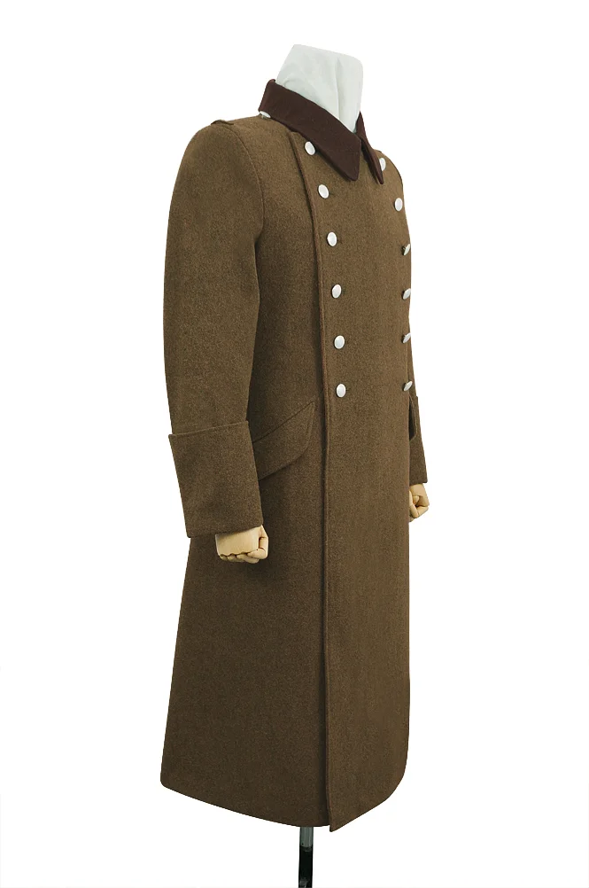   SA German General Brown Wool Greatcoat German-Uniform