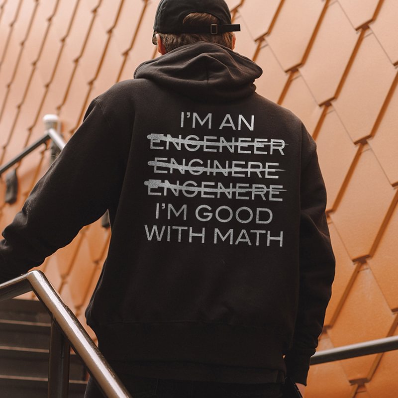 I'm Good With Math Men's Casual Hoodie - Krazyskull