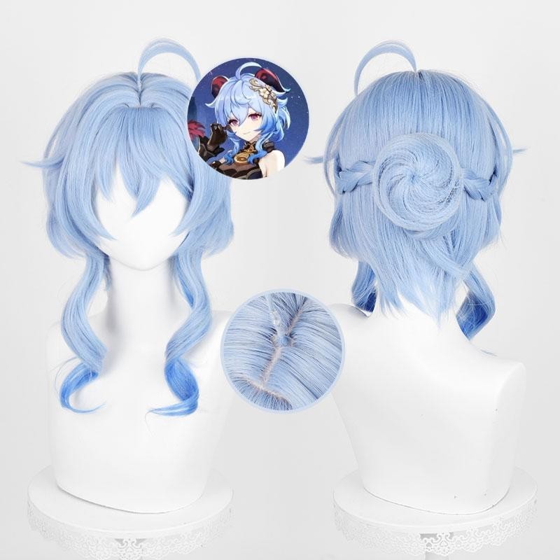 [Wetrose] Pre-Order Genshin Impact 2024 Lantern Rite Twilight Blossom Ganyu Frostflower Dew Shenhe  Bamboo Rain Xingqiu Cosplay Cos Wig Simulated Scalp Styling