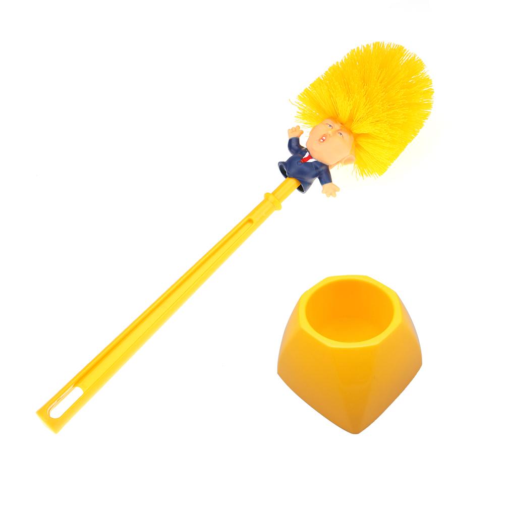 

Novelty Plastic Trump Toilet Brush with Base Bath Nightstool Sink Cleaner, 501 Original