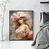 Victorian Woman-11CT Stamped Cross Stitch 40*50cm/15.75*19.69in