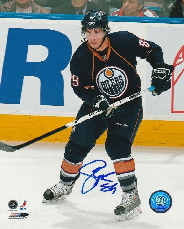 SAM GAGNER SIGNED EDMONTON OILERS 8x10 Photo Poster painting #2 Autograph