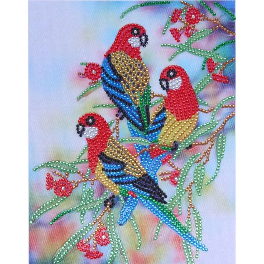 Diamond Painting - Special Shaped Drill - Parrot(25*30cm)