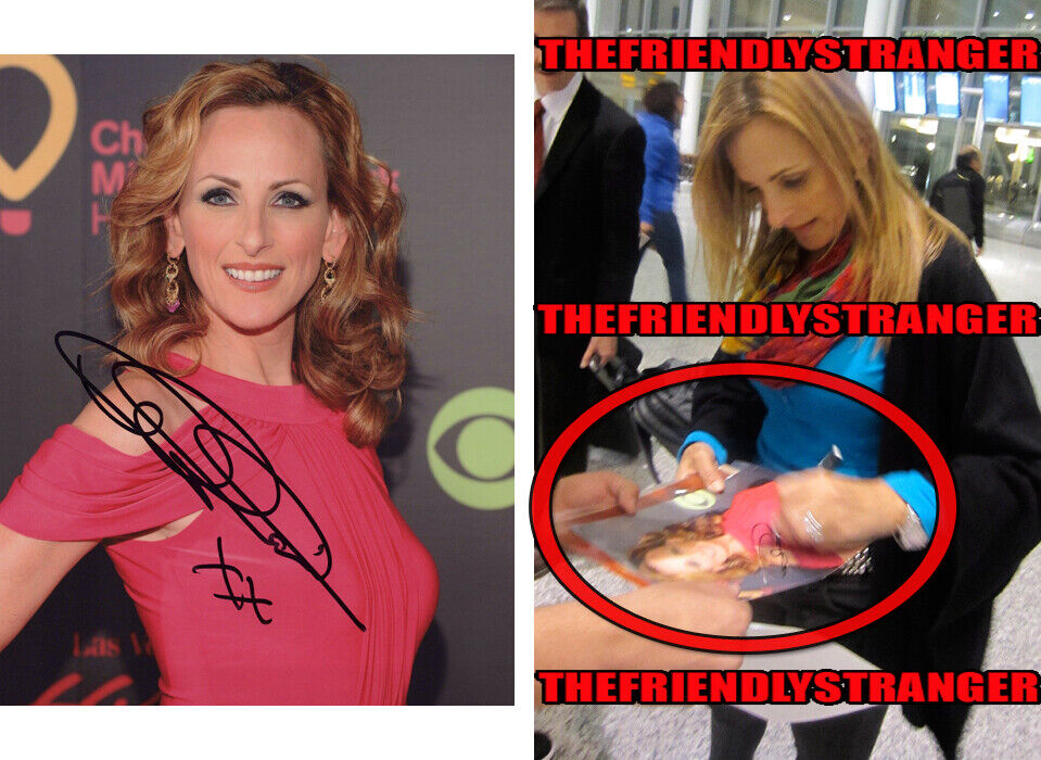 MARLEE MATLIN signed Autographed 8X10 Photo Poster painting D - EXACT PROOF - SEXY Hot COA