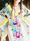 Vintage Colorful Printed Maxi Dress