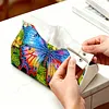 Blue Butterfly DIY PULeather Diamond Painting Tissue Box for Adults Beginners Decorative Diamond Art Paper Storage Holder for Living Room Bedroom Bathroom Table Decor