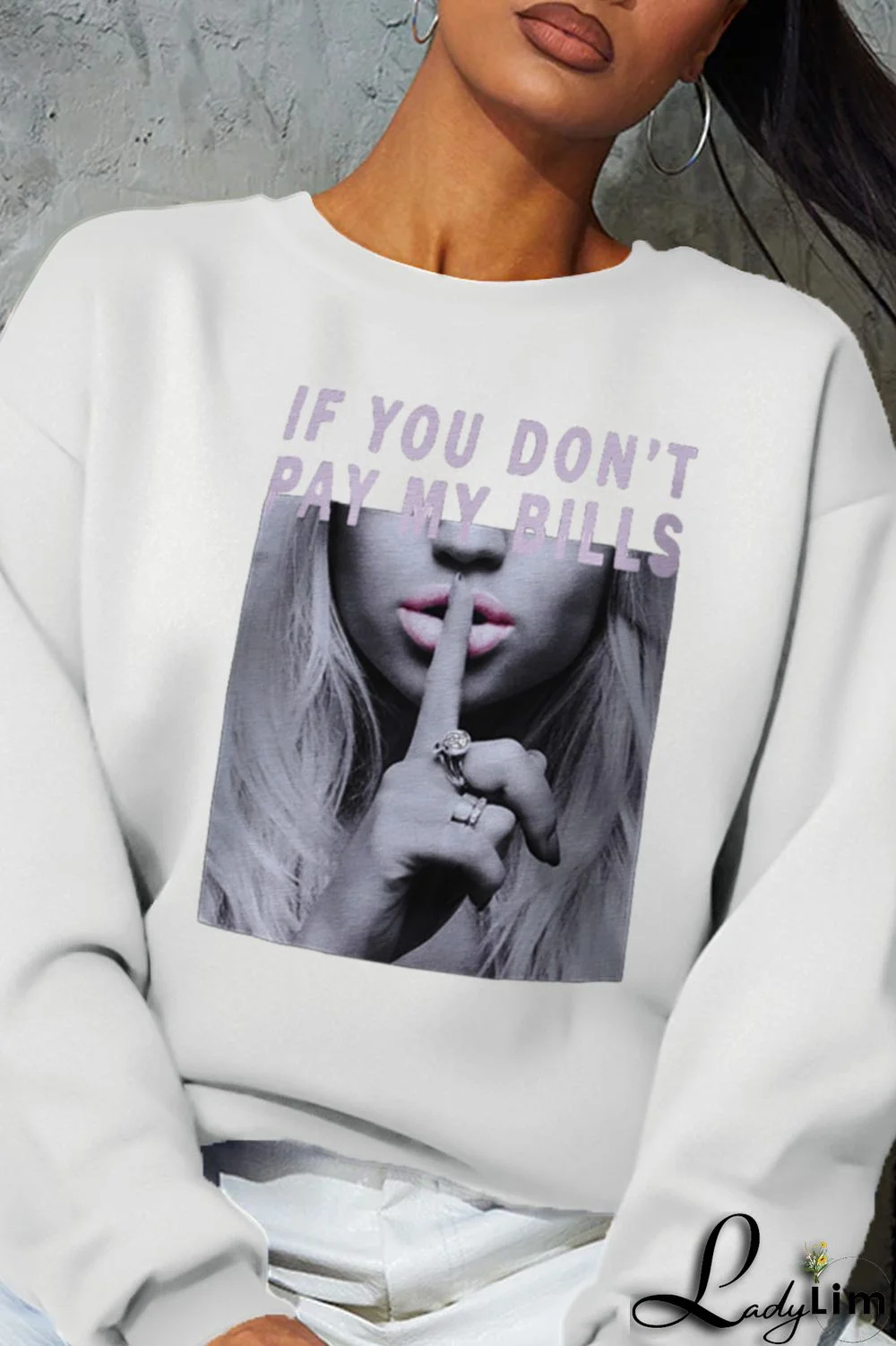 Yellow Fashion Casual Print Split Joint Letter O Neck Tops