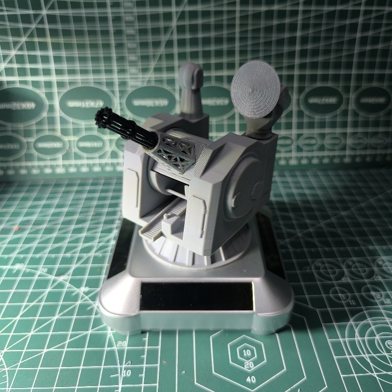 3D-Printed Solar-Powered Military Model Rotating Ornament - tree - Codlins