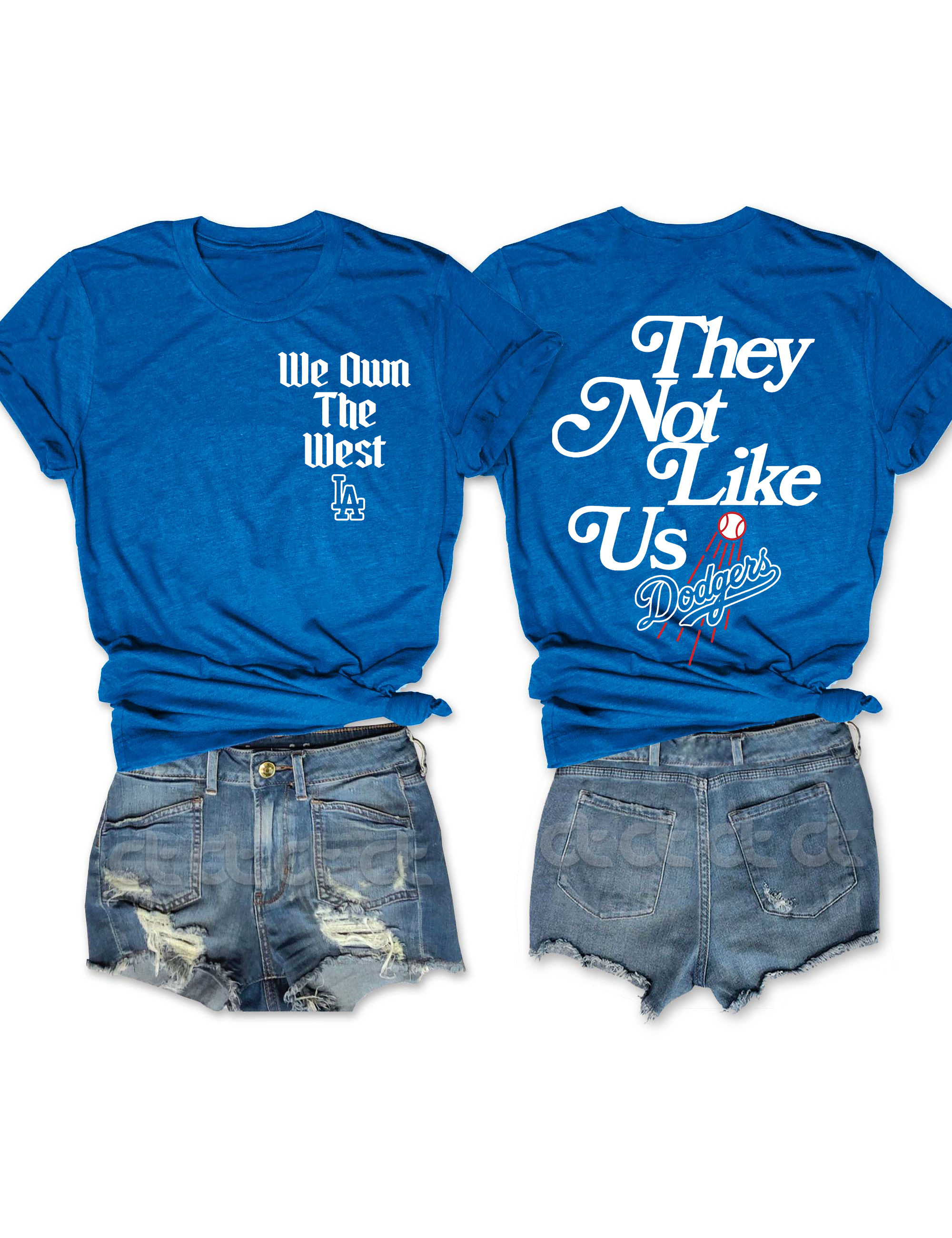 T-shirt Femme Los Angeles Dodgers - Post-saison 2015 - "The West Is Ours" - Taille M