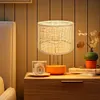 E27 Rattan Woven Lampshade Rattan Table Lamp Shade Retro Rattan Lamp Shade Decor