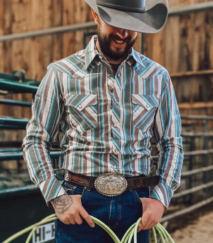 Western Stripe Print Shirt