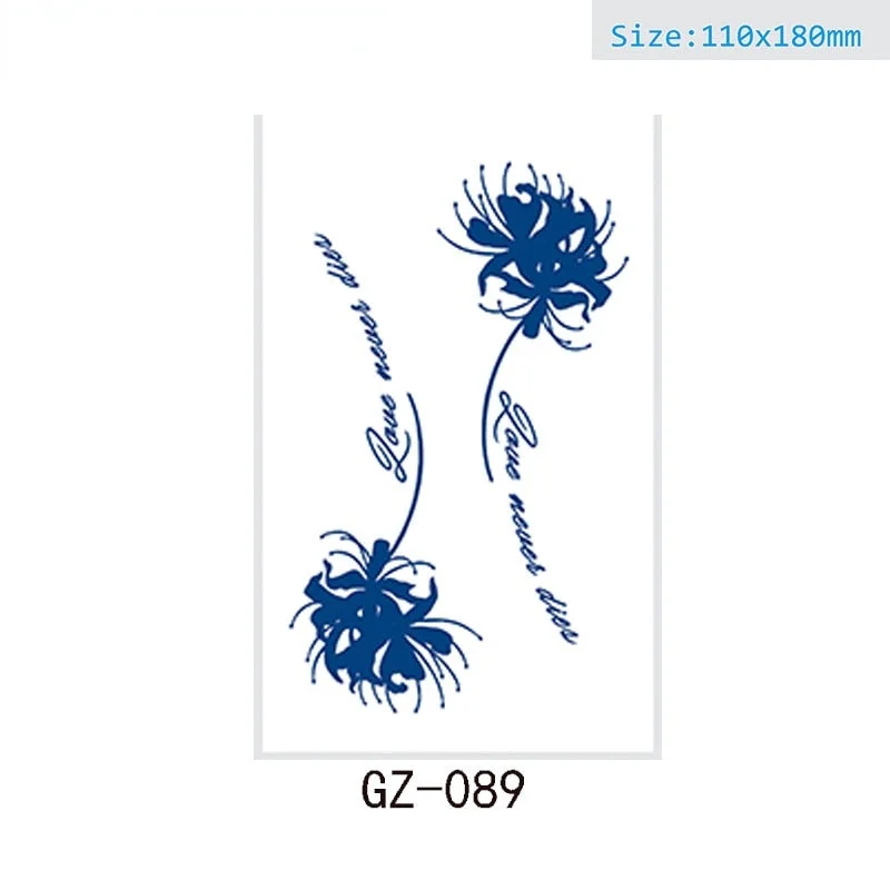 Net Red Herbal Juice Semi-permanent Waterproof Sweat-proof Tattoo Masking Scar Tattoo Sticker Herbal Juice Tattoo Sticker