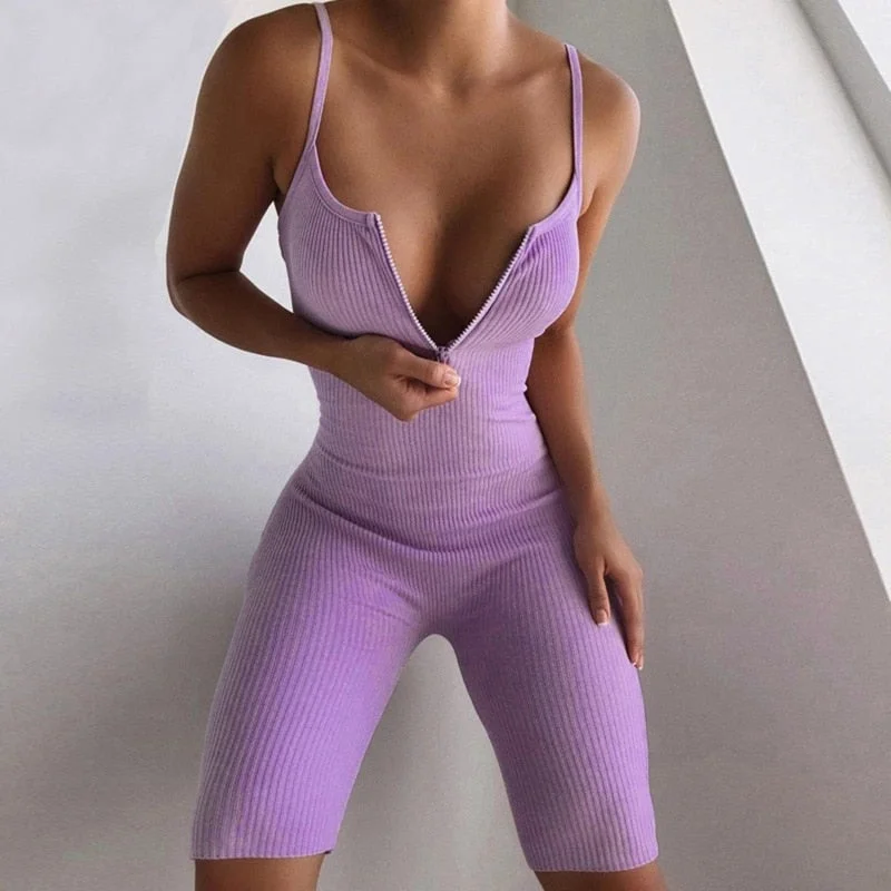 Fashion Women's Jumpsuit Sexy Women Print Playsuit Women Rompers Fall Summer Sleeveless Sport Casual Slim Playsuit Women Clothes
