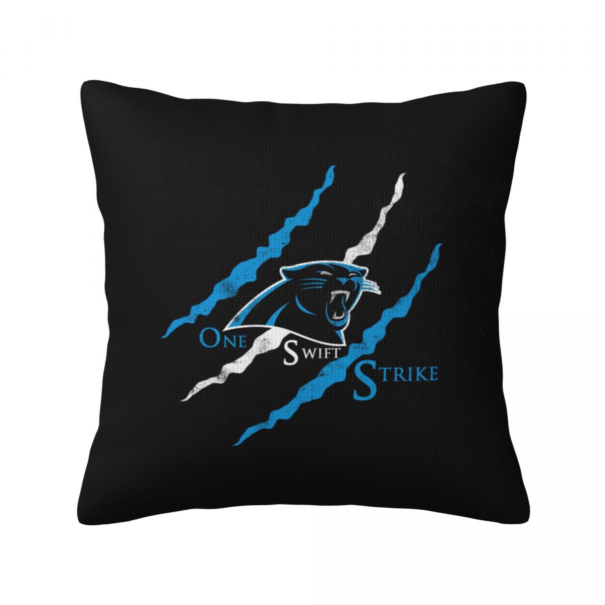Carolina Panthers One Swift Strike Decorative Square Throw Pillow Covers