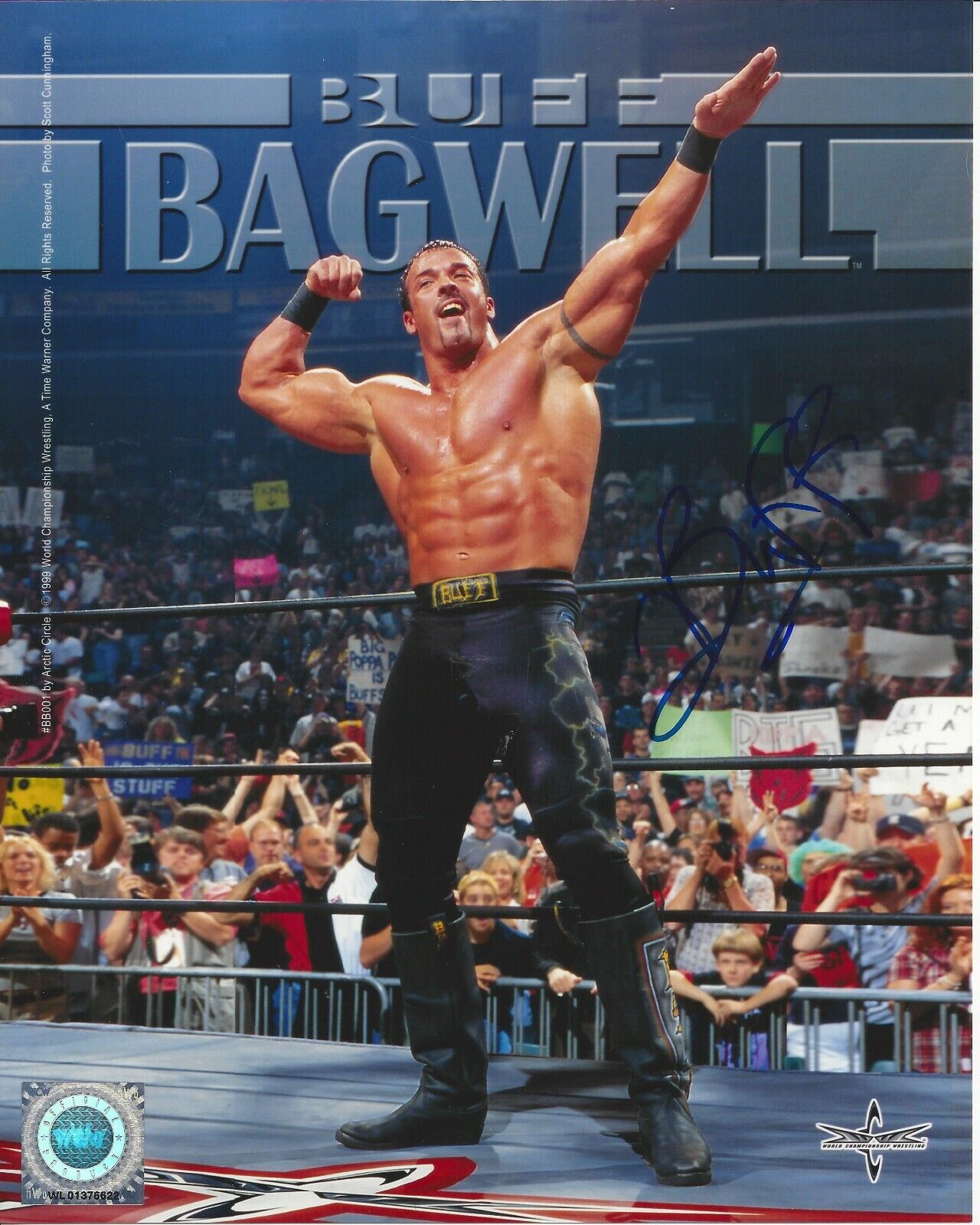 Buff Bagwell Autographed 8x10 WWE WCW Monday Night#S170