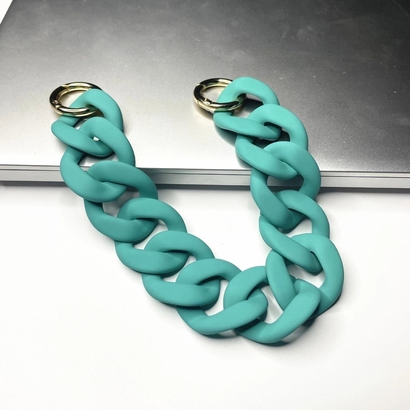 European And American Acrylic Chain Resin Rubber Hardware Acrylic Bag Chain Shoulder Strap Handmade Detachable Chain Women’s Bag