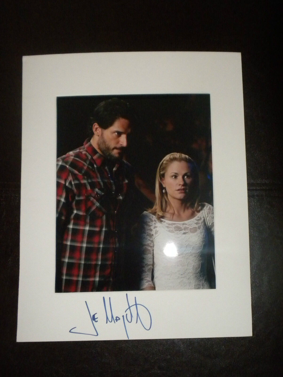 JOE MANGANIELLO 'TRUE BLOOD' SIGNED 11X14 MATTING W/8X10 PICTURE