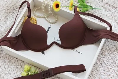 Billionm Hot Sexy Cross Halter-Neck Women 1/2 cup Deep U Bra One-Piece Seamless Solid Underwear Invisible Bra brief sets