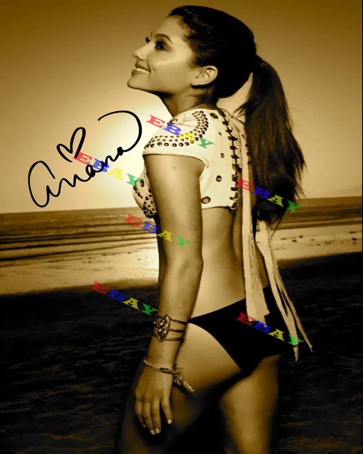 Ariana Grande as Cat Valentine Victorious Autographed Signed 8x10 Photo Poster painting Reprint