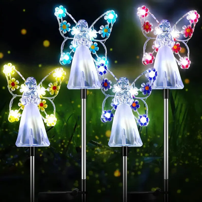 👼 Waterproof & Solar Angel Lights