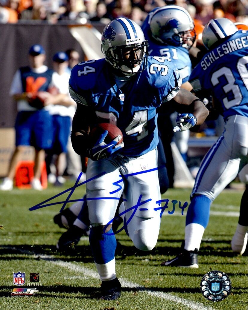 Signed 8x10 KEVIN JONES Detroit Lions Autographed Photo Poster painting - w/ COA