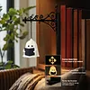Ghost Bookshelf Lantern Hidden Metal Clip Warm Amber Light USB Rechargeable