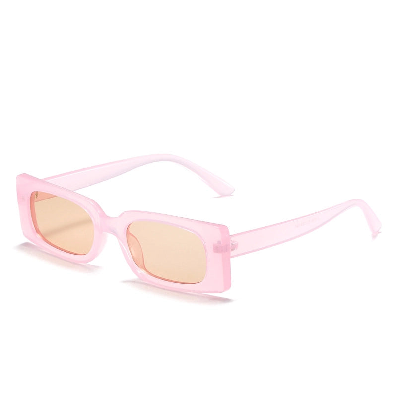 Casual Minimalist Color Block Solid Color Ac Square Full Frame Women’s Sunglasses