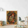 (US Only)Cat Printed Cross Stitch Kit 50x67cm DIY 11CT Thread Art Needlework Home Decor
