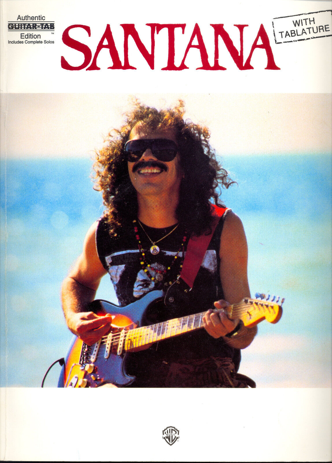 1969-1994 CARLOS SANTANA GREATEST HITS GUITAR TAB/VOCAL Photo Poster paintingS SHEET MUSIC BOOK