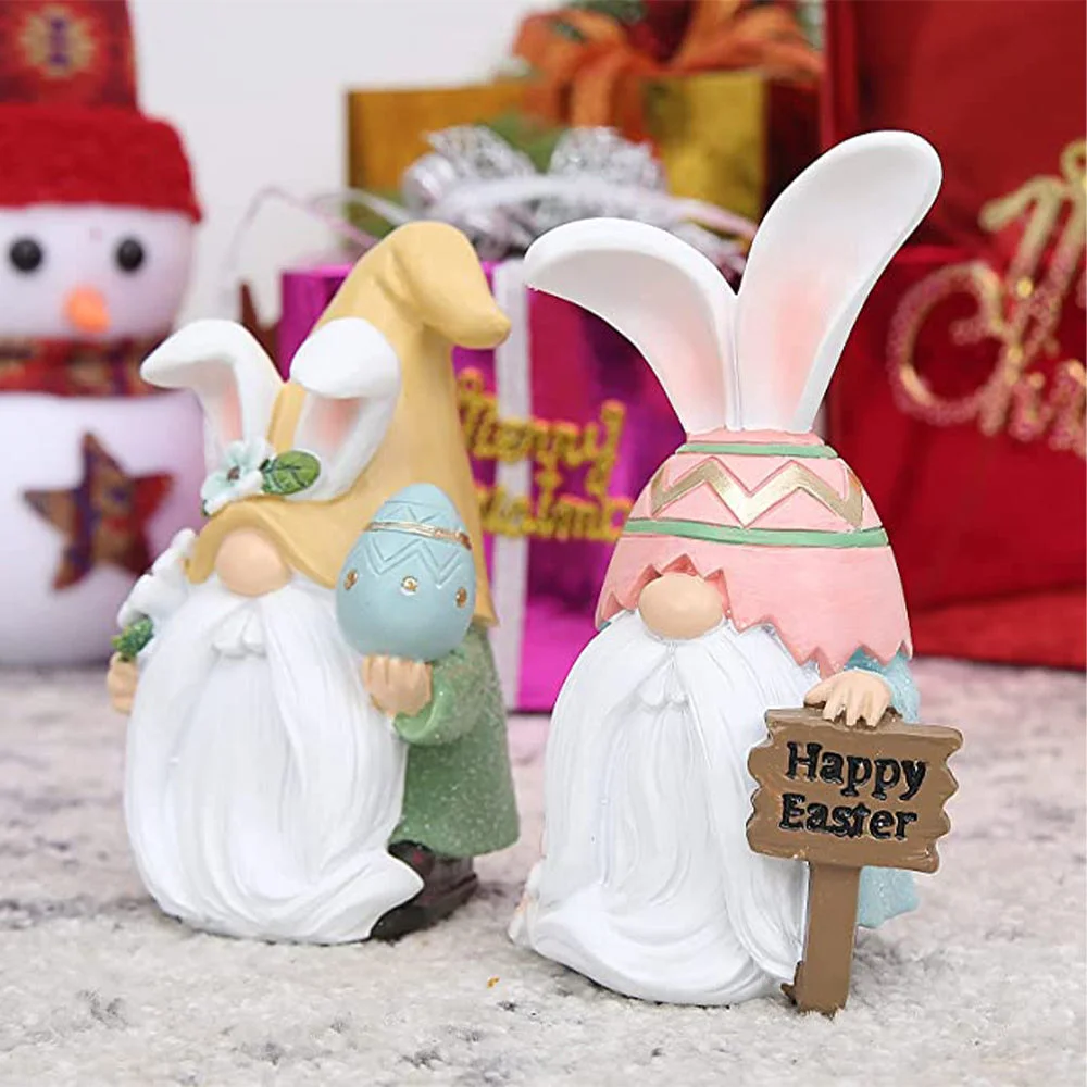 Easter Bunny Gnome Resin Home Ornament Crafts