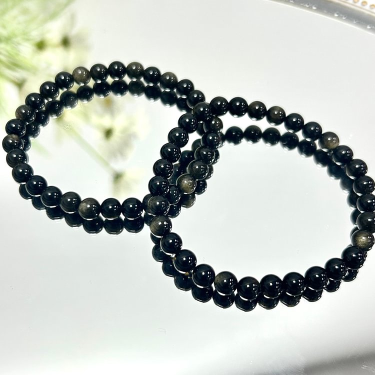 Golden Obsidian Bracelet 6mm/8mm