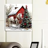 Xmas Horse-Full Round Diamond Painting