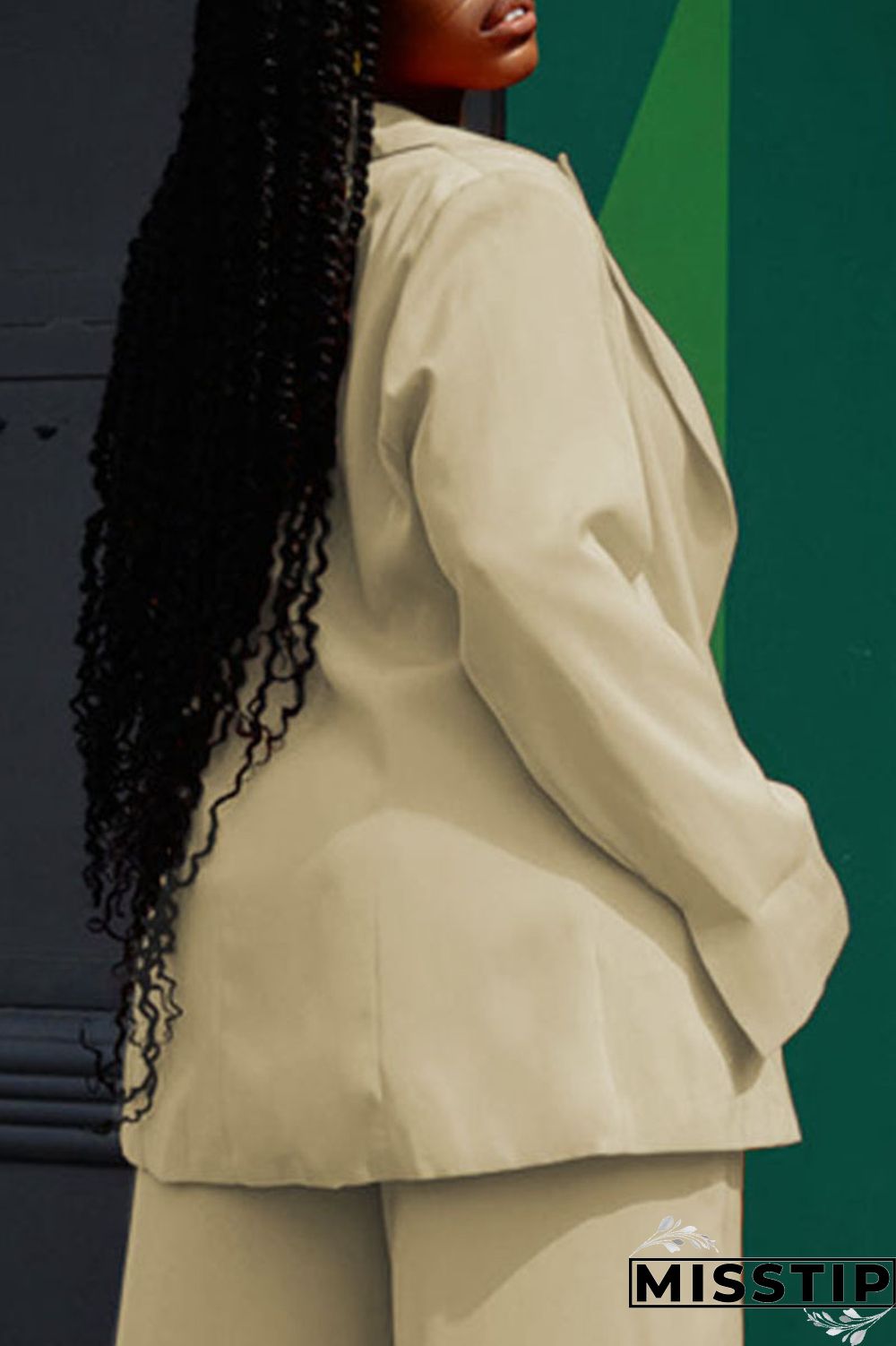 Rose Red Casual Solid Patchwork Buttons Turn-back Collar Long Sleeve Two Pieces