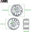 AMK 4Pcs 28.5 * 16mm Aluminum Alloy 7.5mm Hex Hub 1.0 Beadlock Wheels Rims Wheel Weights for 1/18 1/24 RC Crawler Axial SCX24 AX24 TRX4M Wrangler JLU Deadbolt C10 B17 Upgrades