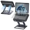 New Laptop Stand Radiator Base Fan Aluminum Alloy Desktop Heightening Hub Docking Station Stand