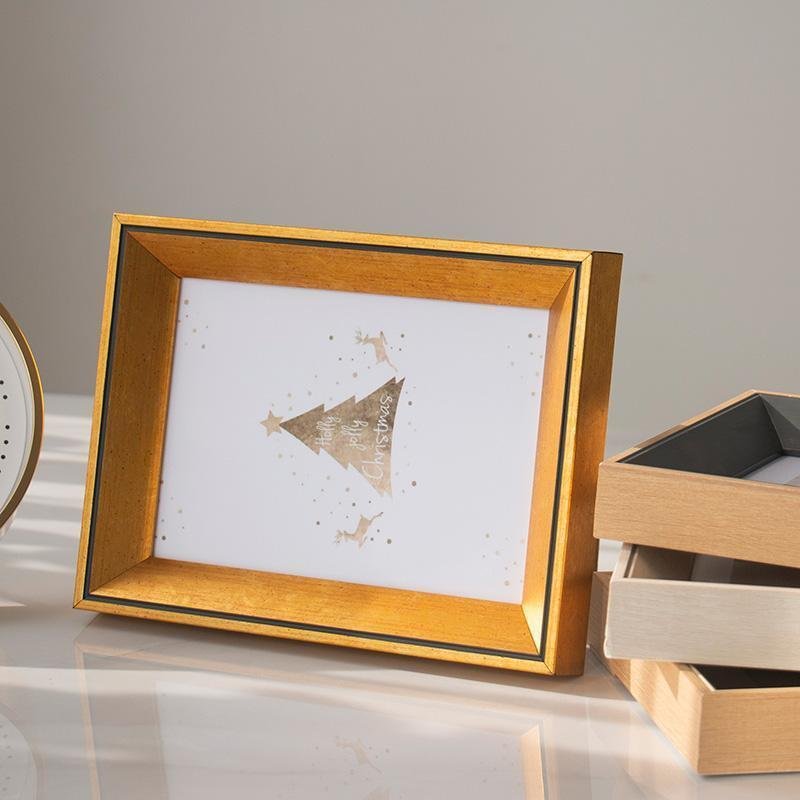 4'' x 6'' Rectangular Resin Yellow Blue Beige Frame Picture Frames