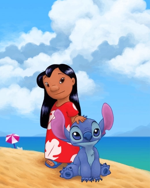 

Lilo And Stitch Enjoying Their Summer – Paint By Numbers - 40*50CM, 501 Original