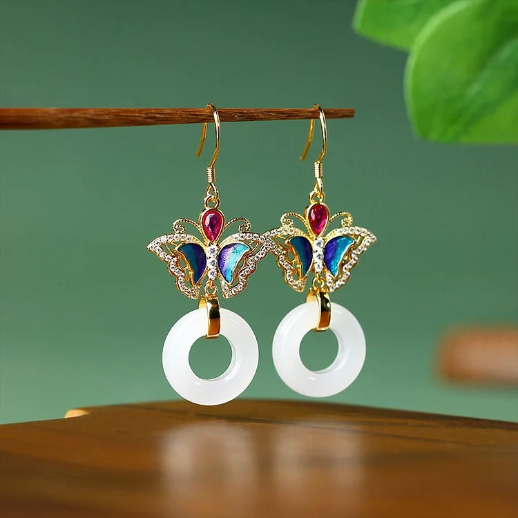 Vintage Butterfly Earrings