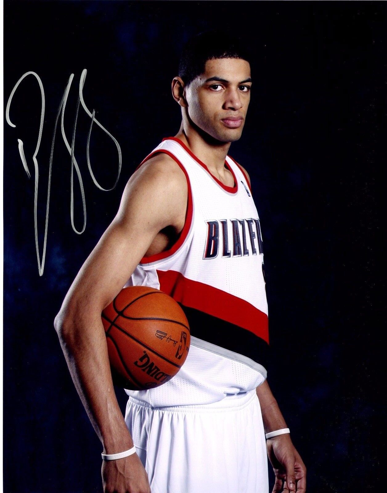 Nicolas Batum Signed 11x14 Photo Poster painting Will Pass PSA COA Autograph Auto Blazers Rookie