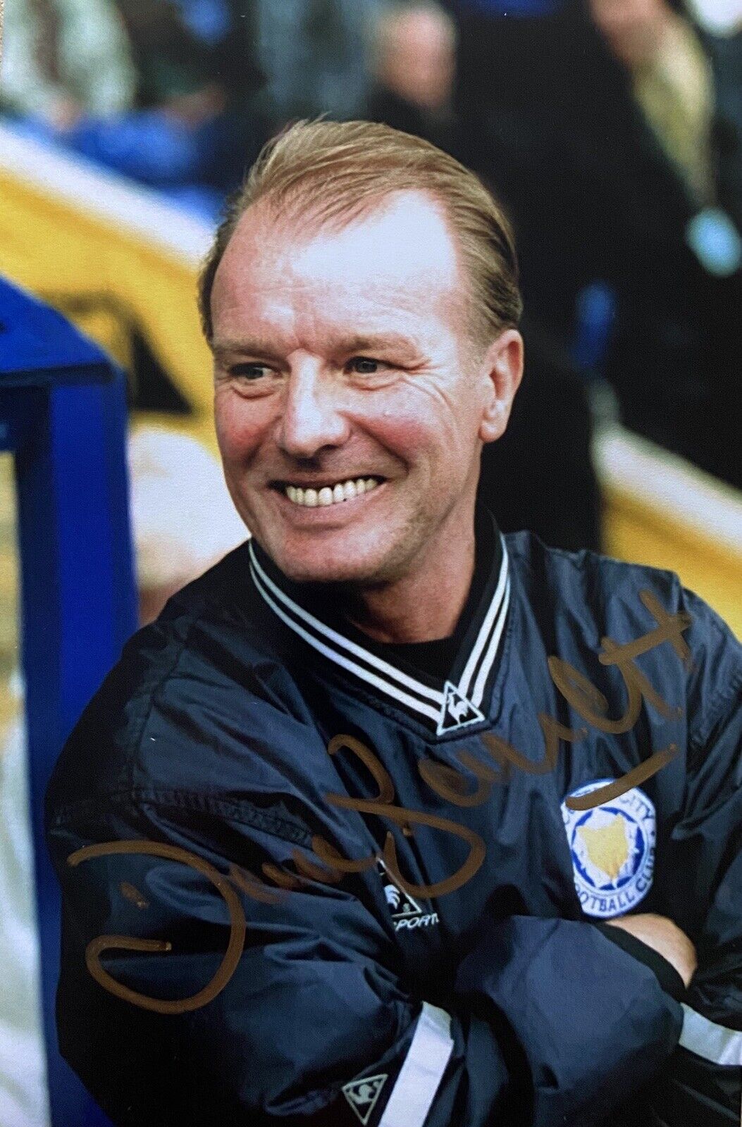 Dave Bassett Genuine Hand Signed Leicester City 6X4 Photo Poster painting 2
