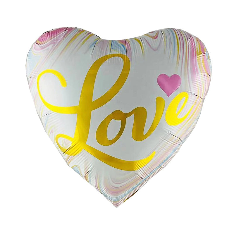 Vacation Minimalist Heart Shape Aluminum Film Travel Daily Balloons