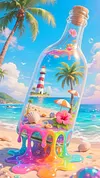 Luxury AB Velvet Diamond Painting Kit - Seaside scenery