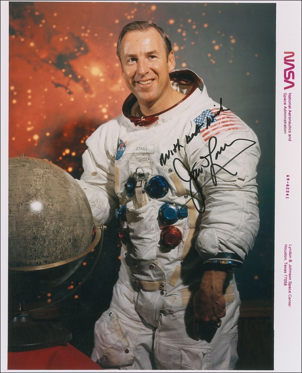 JAMES JIM LOVELL - Signed Photo Poster paintinggraph - NASA Astronaut Space - Apollo 13 preprint